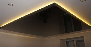Натяжной потолок с подсветкой Топки, цена от 2135 руб.
